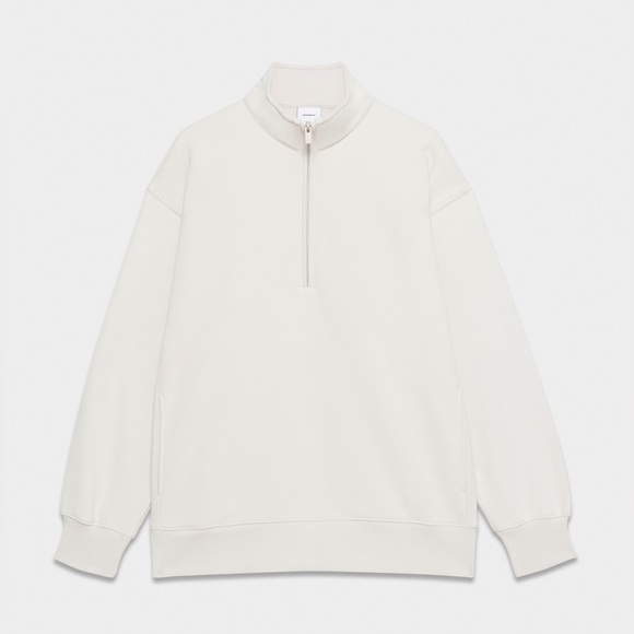 Aritzia TNA Sweatfleece Cozy Fleece Boyfriend 1/2 Zip Sweatshirt - Picture 4 of 9